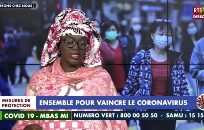 La Présidente de l’Association Nationale des Sages-Femmes d’Etat du Sénégal (ANSFES) sur le plateau TV de la RTS