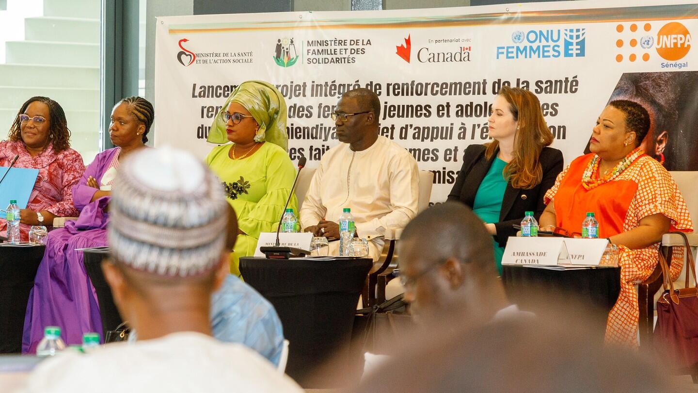 Lancement des projets « intégré de renforcement de la santé reproductive des femmes, jeunes et adolescentes du Sénégal, Thiendiya » et du « Projet d'appui à l'élimination des violences faites aux femmes et filles : une perspective d'autonomisation » 