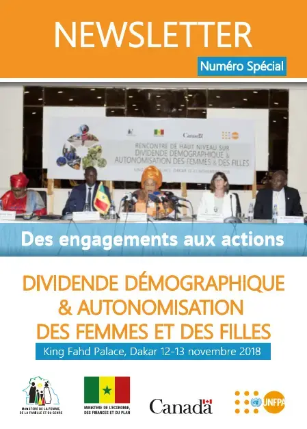 Newsletter de la Rencontre de haut niveau sur dividende démographique et autonomisation des femmes et des filles